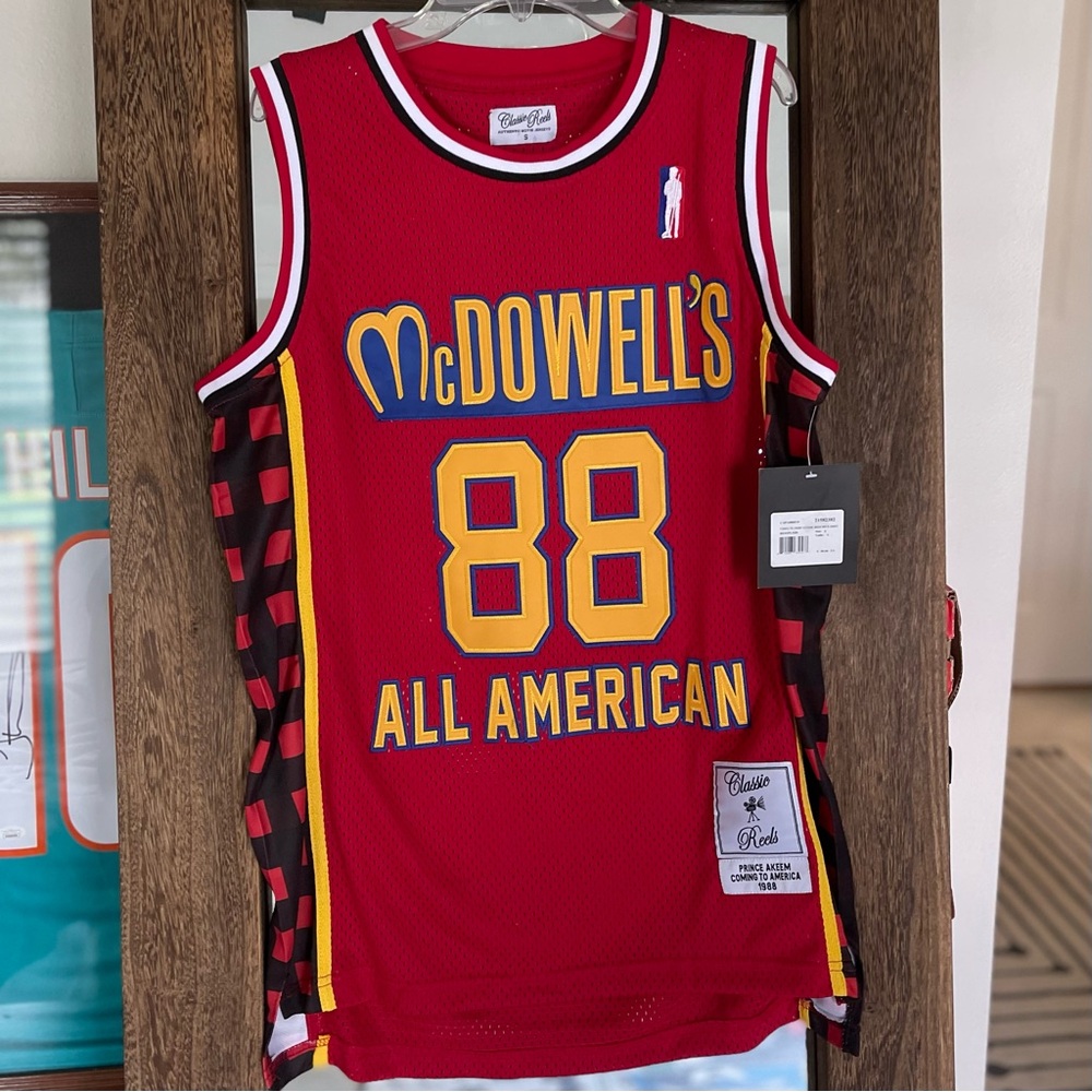 Coming to America movie jersey “Prince Akeem” mcdowells